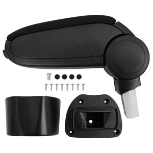 vidaXL Armsteun 14,5x31,5x(30-48) cm ABS zwart