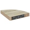 vidaXL Hoekschappen zwevend 2 st 25x25x3,8 cm MDF eikenkleurig