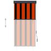 vidaXL Rolgordijn voor buiten 80x250 cm oranje en bruin