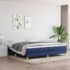 vidaXL Boxspring bed stof blauw 200x200 cm
