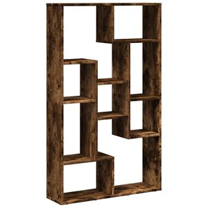 vidaXL Boekenkast 72x20x120,5 cm bewerkt hout gerookt eikenkleurig