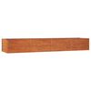 vidaXL Plantenbak verhoogd 320x80x45 cm cortenstaal roestig