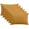 vidaXL Kussensloop 6 pcs HEERLEN Geel 30 x 50 cm corduroy