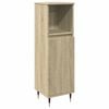 vidaXL Badkamerkast 30x30x100 cm bewerkt hout sonoma eikenkleurig