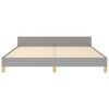 vidaXL Bedframe zonder matras stof lichtgrijs 180x200 cm