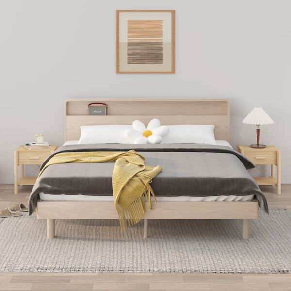 vidaXL Nachtkastjes 2 st 42x38x45 cm bewerkt hout