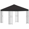 vidaXL Paviljoen 3 x 3 m Antracietkleurig Polyester en staal 190 gsm