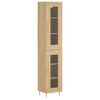 vidaXL Hoge kast 34,5x34x180 cm bewerkt hout sonoma eikenkleurig