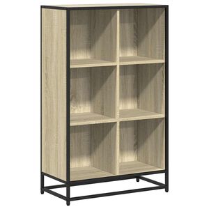 vidaXL Boekenkast 65,5x33x107,5 cm bewerkt hout sonoma eikenkleurig