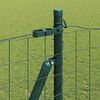 vidaXL Hecke met palen Groen 1.4 x 10 m Staal