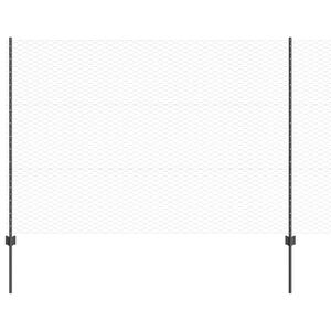 vidaXL Gelaste draadhek 100 x 1,5 m (B x H) PVC-Coated Staal Grijs
