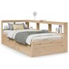 vidaXL Bed met boekenkast zonder matras massief grenenhout 90x190 cm