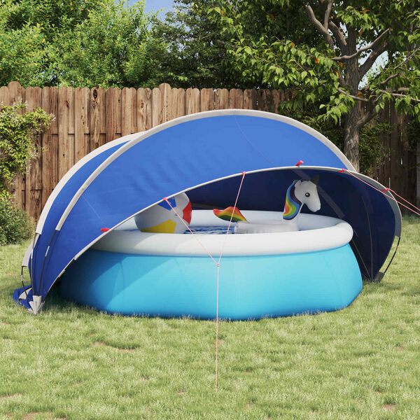 vidaXL Pooldome Groen 336 x 322 x 160 cm 185T polyester met PU-coating