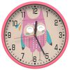 vidaXL Wandklok &Oslash;25,5 cm polystyreen en glas roze