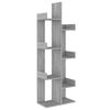 vidaXL Boekenkast 48x25,5x140 cm bewerkt hout grijs sonoma eikenkleur