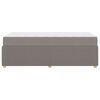 vidaXL Bedframe met matras Taupe 90 x 190 cm Stof