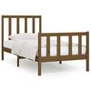 vidaXL Bedframe massief hout honingbruin 90x200 cm