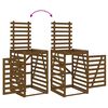 vidaXL Containerberging dubbel massief grenenhout honingbruin