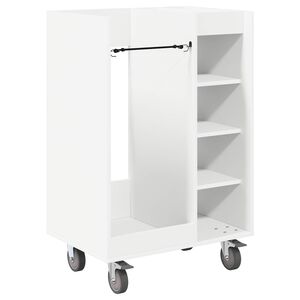 vidaXL Golfkast met wiel Effen Wit 65 x 45 x 98 cm