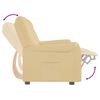 vidaXL Massagestoel 2-zits verstelbaar met bekerhouder cr&egrave;mekleurig