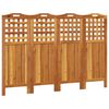 vidaXL Kamerscherm met 4 panelen 162x2x115 cm massief acaciahout