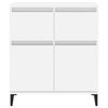 vidaXL Dressoir 60x35x70 cm bewerkt hout hoogglans wit