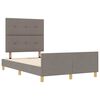 vidaXL Bedframe met hoofdeinde Taupe 120 x 200 cm Stof