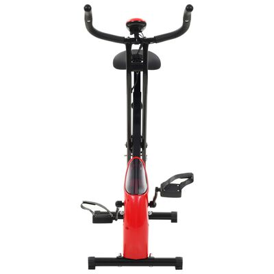 Regenachtig gezond verstand Plaats vidaXL Hometrainer X-bike magnetisch met hartslagmeter zwart en rood online  kopen | vidaXL.be