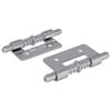 vidaXL Latch 2 st Zilver 46 x 17 x 1,2 mm Staal