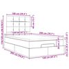 vidaXL Ottoman bed met matras en LED's 120x200cm stof taupe