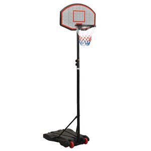 vidaXL Basketbalstandaard 216-250 cm polyethyleen zwart
