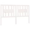 vidaXL Hoofdbord 146x4x100 cm massief grenenhout wit