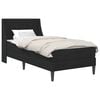 vidaXL Bedframe met matras met matras Zwart 90 x 200 cm Fluweel