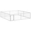vidaXL Hondenkennel voor buiten 4x4x1 m gegalvaniseerd staal