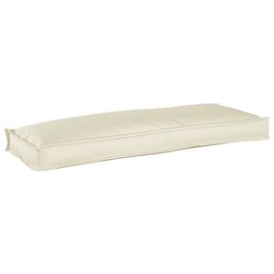vidaXL Kussen Cr&egrave;me 110 x 40 x 8 cm Oxford Stof