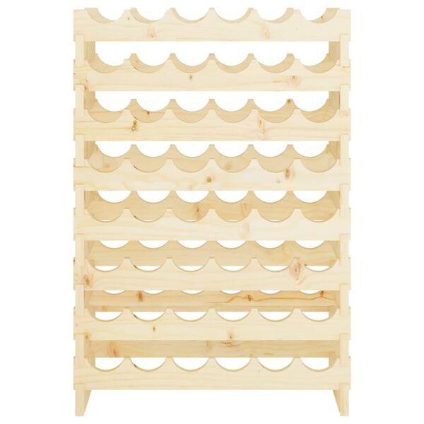 vidaXL Wijnrek 65x29x90 cm massief grenenhout bruin