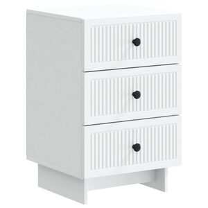 vidaXL Nachtkastje met lade Wit 43 x 41 x 66,5 cm Bewerkt hout