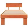 vidaXL Bedframe met hoofdeinde Wasbruin 80 x 200 cm Massief grenenhout
