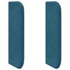 vidaXL Hoofdbord oor Blauw 40,5 x 40,5 x 4 cm Fluweel