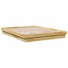 vidaXL Bedframe zonder matras 160x200 cm massief hout eiken