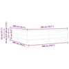 vidaXL Boxspringbed met matras Blauw 200 x 200 cm Stof
