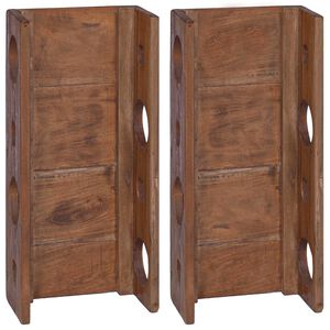 vidaXL Rek Bruin 24 x 13 x 54 cm Massief Mahoniehout