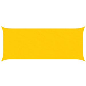 vidaXL Zonneschaduwzeil Geel 6 x 2,5 m 100% Polyester Oxford