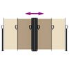 vidaXL Windscherm uittrekbaar 120x1000 cm beige