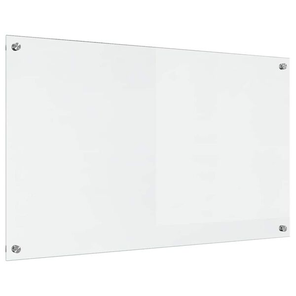 vidaXL Keuken Achterwand Doorzichtig 100 x 60 cm gehard glas