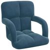 vidaXL Verstelbare vlo stoelen Blauw Fluweel