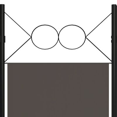 vidaXL Kamerscherm met 3 panelen 120x180 cm antraciet