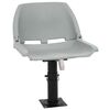 vidaXL 2-delige Bootstoelenset inklapbaar 48x51x41 cm grijs