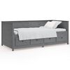 vidaXL Slaapbank 75x190 cm massief grenenhout grijs