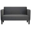 vidaXL Loveseat bank 109 cm corduroy stof donkergrijs